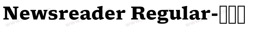 Newsreader Regular字体转换
